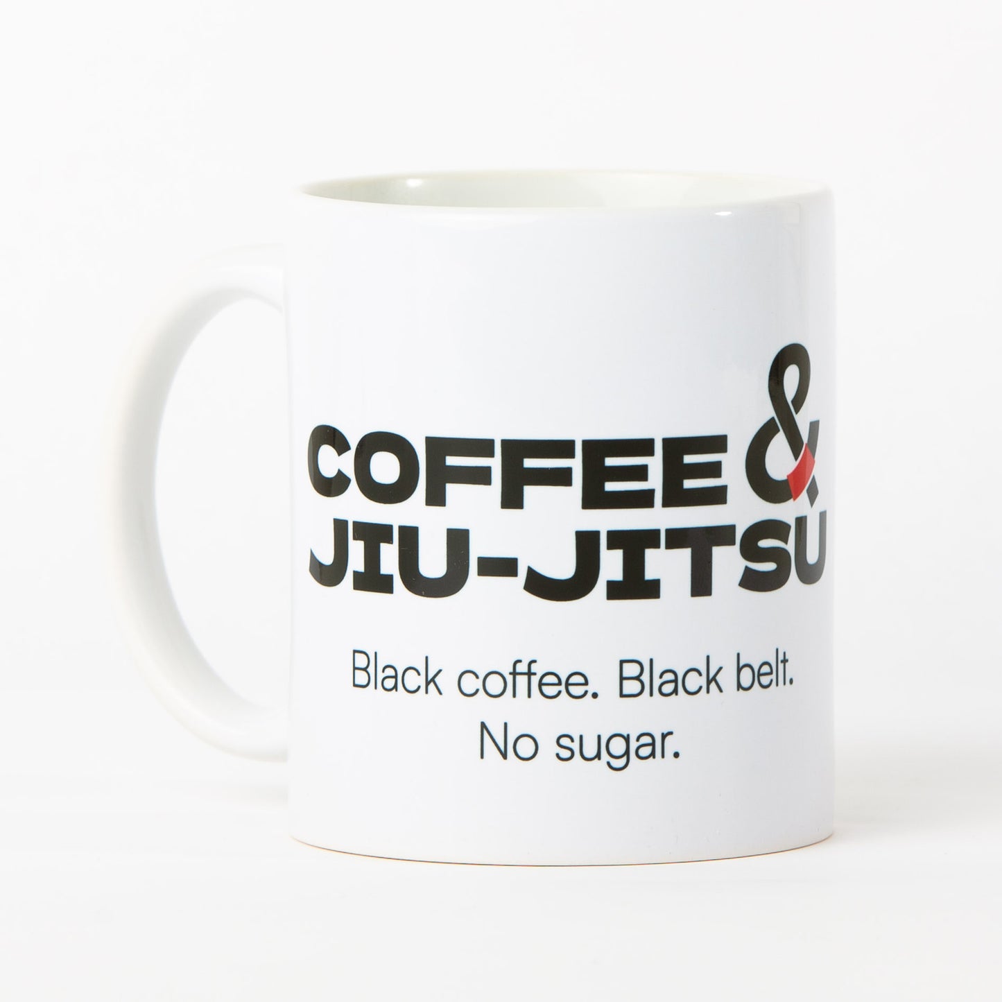 Coffee & Jiu-Jitsu Mug — Black Belt (11 oz / 330 ml)