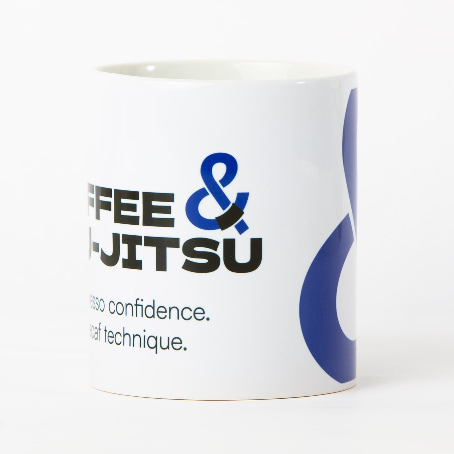 Coffee & Jiu-Jitsu Mug — Blue Belt (11 oz / 330 ml)