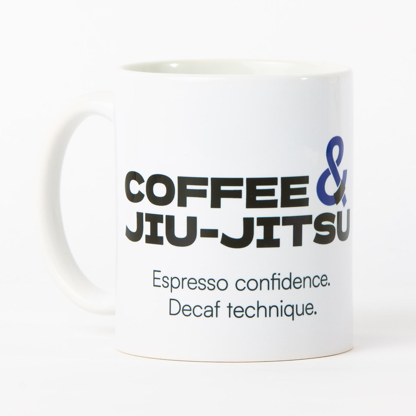 Coffee & Jiu-Jitsu Mug — Blue Belt (11 oz / 330 ml)
