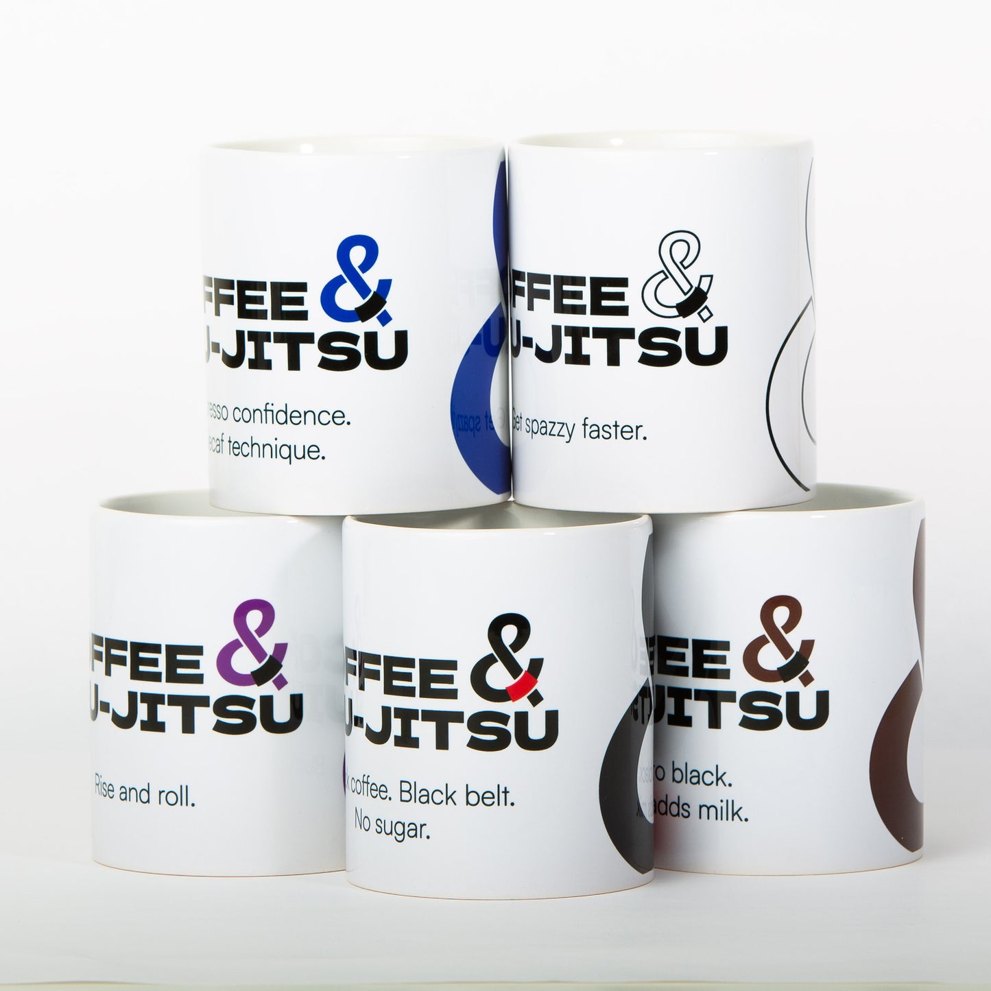 Coffee & Jiu-Jitsu Mug — Brown Belt (11 oz / 330 ml)