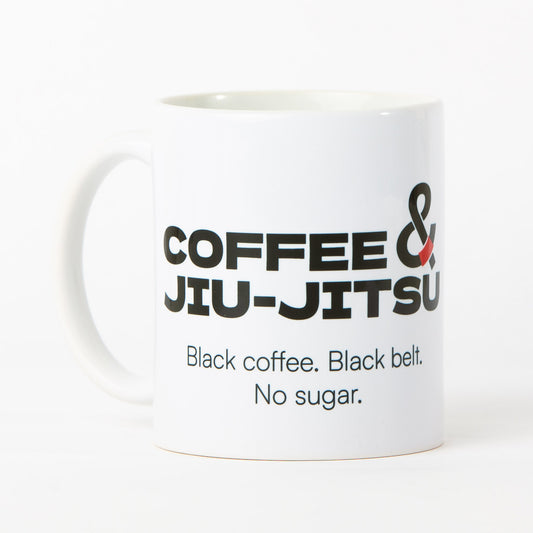 Coffee & Jiu-Jitsu Mug — Black Belt (11 oz / 330 ml)