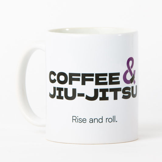 Coffee & Jiu-Jitsu Mug — Purple Belt (11 oz / 330 ml)