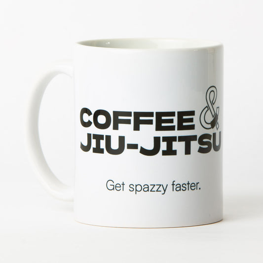 Coffee & Jiu-Jitsu Mug — White Belt (11 oz / 330 ml)