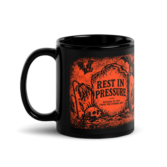 Rest in Pressure BJJ Halloween Mug
